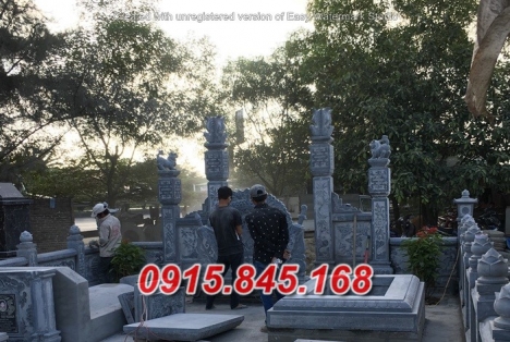 0023+ Mẫu hàng rào lăng mộ đẹp bằng đá