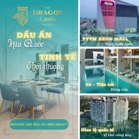 Độc quyền căn 2N view đẹp nhất dự án Dragon Caslte Hạ Long,Báy Cháy