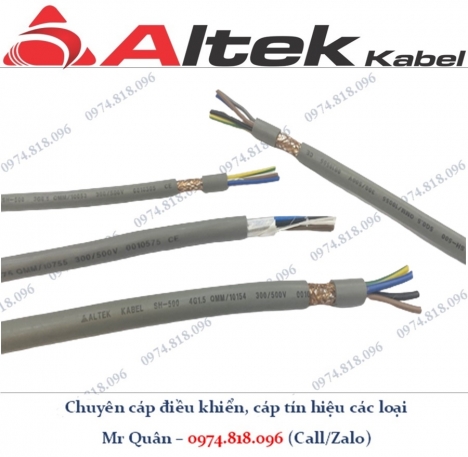 Cáp điều khiển CT-500, SH-500 Altek Kabel