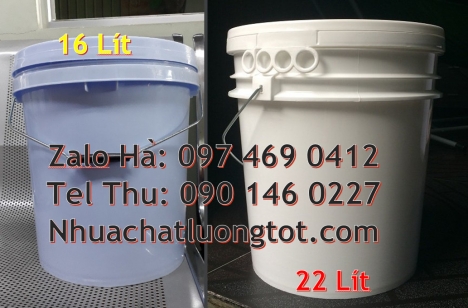 Thùng nhựa 20 lít, thùng đựng hóa chất 22 lít, Nơi bán Vỏ thùng 10 lít, Vỏ thùng nhựa 18 lít,