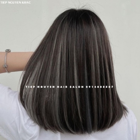 Tóc layer, tóc uốn xoăn sóng lơi ngang vai. - Tiệp Nguyễn Hair Salon