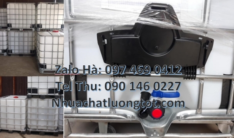 thùng ibc 1000 lít, Bồn nhựa vuông, thùng nhựa 1000l, Thùng đựng hóa chất 1000 lít, Tank nhựa 1000L,