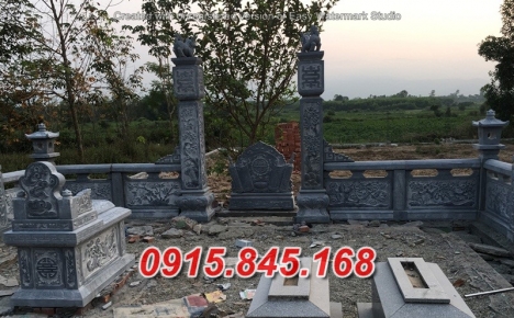 0023+ Mẫu hàng rào lăng mộ đẹp bằng đá