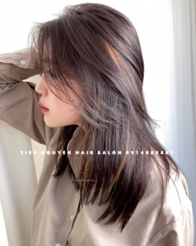 Tóc layer, kiểu tóc layer ngang vai mái mưa siêu sang. - Tiệp Nguyễn Hair Salon
