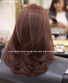 Những kiểu tóc sóng lơi đẹp, tóc layer, tóc xoăn bung layer. - Tiệp Nguyễn Hair Salon