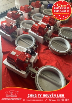 Van bướm inox điều khiển điện