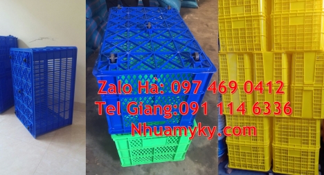 sóng nhựa bít quận 10 hcm, giỏ nhựa 5 bánh xe, sóng nhựa 26 bánh xe Giỏ đựng trái cây, Rổ nhựa, Sóng