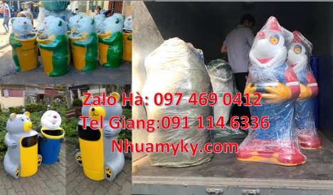 Giá bán thùng rác thú, Thùng rác hình con voi. Thùng rác chim cánh cụt. Thùng rác chuột mickey. Thùn
