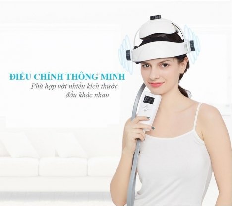 Máy massage đầu và mắt 2 trong 1 có sạc pin thư giãn chuyên nghiệp Ayosun Hàn Quốc