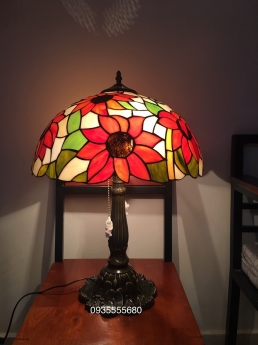 Giao lưu đèn bàn tiffany hoa hướng dương