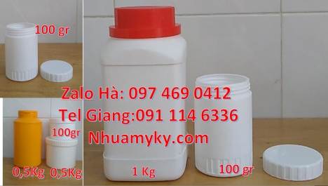 Nơi bán hũ nhựa 50gr 100gr 200gr 250gr Hũ nhựa 50g, hũ 50g, hũ thủy tinh 100gr, hũ nhựa 100 gr, chai