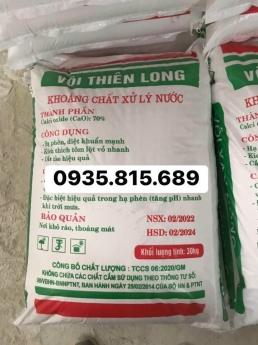 Vôi thiên long khoáng sản xanh chất lượng tốt.