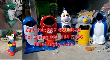 Giá bán thùng rác thú, Thùng rác hình con voi. Thùng rác chim cánh cụt. Thùng rác chuột mickey. Thùn