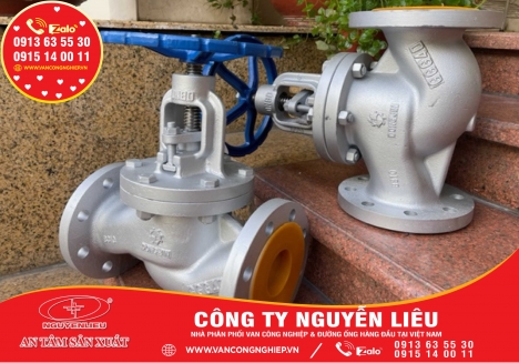 Van cầu gang dẻo, van cầu Inox, van cầu thép, van cầu gang, Van cầu chữ ngã.... |40A - 1000A|