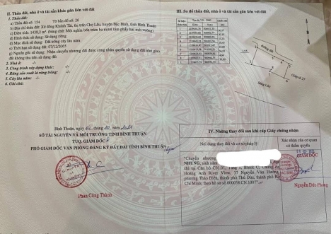 Lô đất ở Chợ Lầu chính chủ bán gấp chạy tiền