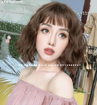 Xoăn sóng nước, học nghề tóc, tóc layer. - Tiệp Nguyễn. Hair Salon