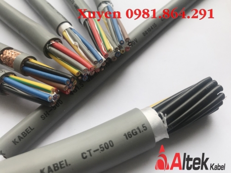 cáp điều khiển 16 lõi , vỏ PVC/CU/PVC , lõi đồng mềm