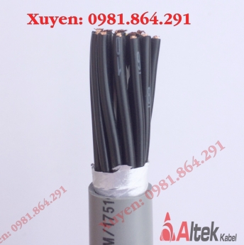 cáp điều khiển 16 lõi , vỏ PVC/CU/PVC , lõi đồng mềm