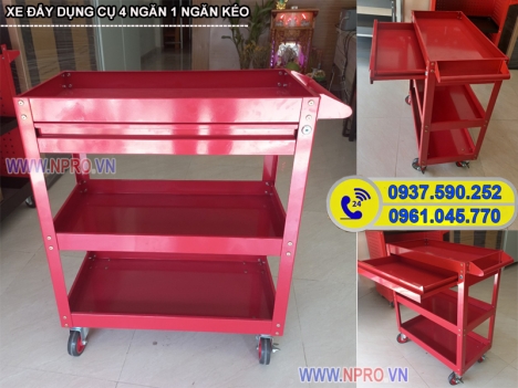 Tủ đồ nghề 4 ngăn - Tủ đựng đồ nghề sửa chữa, tủ đựng dụng cụ cơ khí