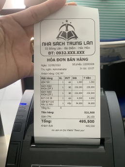 Máy Tính Tiền cho Nhà Sách, Văn Phòng Phẩm