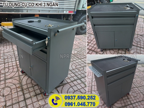 Tủ đồ nghề 4 ngăn - Tủ đựng đồ nghề sửa chữa, tủ đựng dụng cụ cơ khí