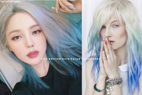 Xoăn sóng lơi ngang vai, học nghề tóc - Tiệp Nguyễn Academy