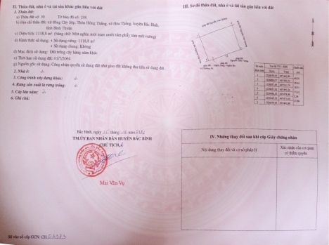 Chính chủ bán đất biển Hòa Thắng