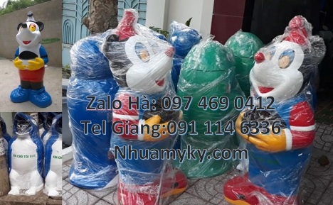 Thùng rác thú, thùng rác nhựa composite, thùng rác cá heo, thùng rác hình con vật, Thùng đựng rác, t