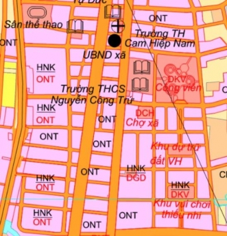 ĐẤT THỔ CƯ KHU BÀN CƠ SAU UBND XÃ CAM HIỆP NAM, CAM LÂM