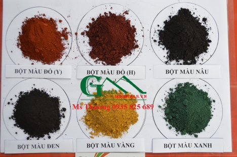 Bột màu oxit sắt bền màu làm gạch Terrazzo