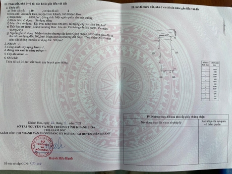 Bán 3 lô Suối Tiên Diên Khánh.