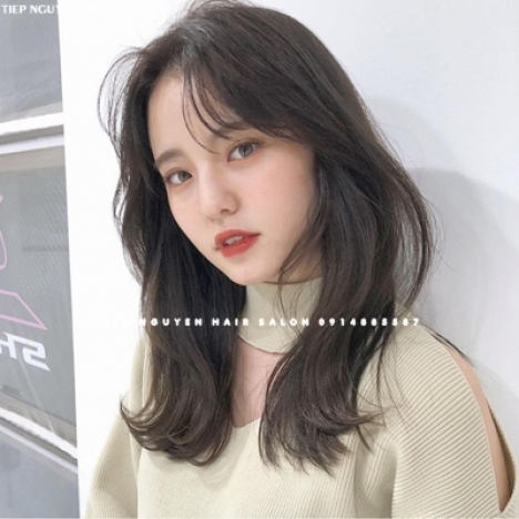 Uốn tóc xoăn sóng nước ngang vai, học nghề tóc. - Tiệp Nguyễn. Hair Salon