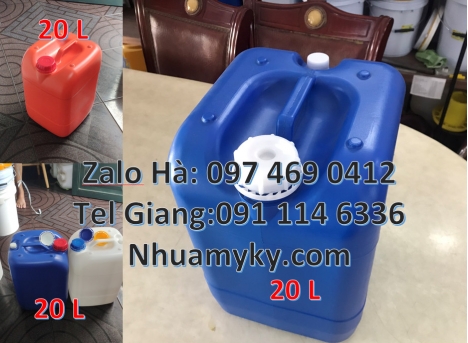 Can 25đựng hóa chất, can 20l giá rẻ, can 25l trắng, can 20 lít tròn đựng nước khoáng, can 30l đựng h