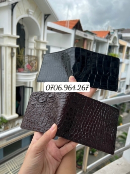 Ví Cá Sấu Một Mặt Được Làm Từ Da Cá Sấu Tươi 100%  (Sỉ)