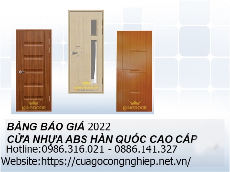 Cửa nhựa nhà tắm ABS Hàn Quốc chính hãng [KOS]| Cấu tạo| Báo giá mới nhất 2022
