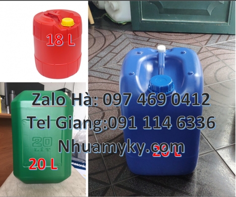 Can 25đựng hóa chất, can 20l giá rẻ, can 25l trắng, can 20 lít tròn đựng nước khoáng, can 30l đựng h