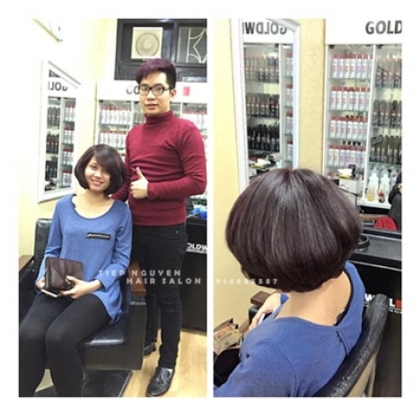 Tóc xoăn sóng nước kiểu dáng nhẹ nhàng cá tính cho nàng mái bay. - Tiệp Nguyễn. Hair Salon