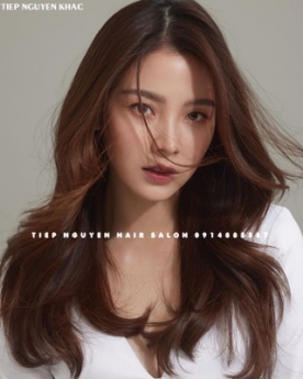 Xoăn sóng nước nhẹ nhàng thời trang style cá tính. - Tiệp Nguyễn. Hair Salon