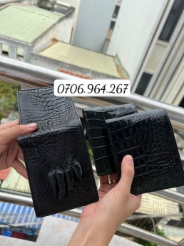 Ví Cá Sấu Một Mặt Được Làm Từ Da Cá Sấu Tươi 100%  (Sỉ)