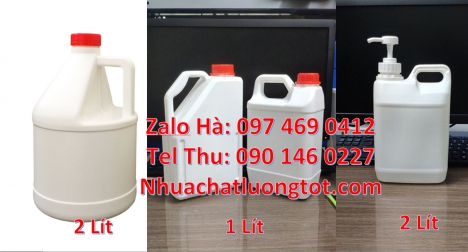 can nhựa, can hdpe, Can 1 lít đựng thuốc sâu, can 1l hdpe vuông, Can 1l chia vạch đựng thuốc diệt rầ
