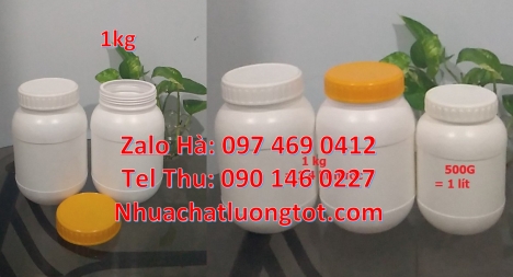 hũ nhựa 200 gram, hũ nhựa 250 gr đựng thuốc, hũ 200 g đựng bazo,  hũ nhựa 250g đựng chất lỏng Hũ n