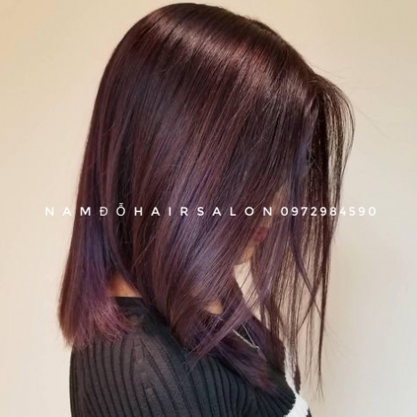 Nhuộm Tím Đỏ Địa Chỉ Uy Tín Giá Rẻ Hoài Đức - Nam Đỗ Hair Salon