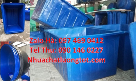Thùng 1000l, thùng nhựa 1200 lít,  Thùng nhựa 500 lít, thùng nhựa xanh vuông, Thùng nhựa tròn