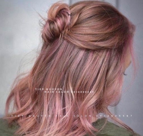 Xoăn sóng lơi buộc đuôi ngựa, học nghề tóc. - Tiệp Nguyễn Hair Salon