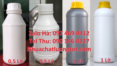 Chai nhựa 50ml đựng thuốc trừ sâu, Chai 100ml màu trong, Chai nhựa 1000ml đựng mật ong, chai nhựa đự