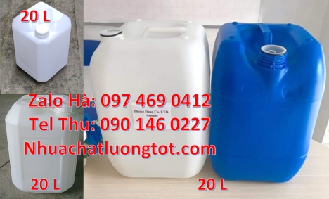 can 20 lít tròn đựng nước khoáng, can 30l đựng hóa chất can 10l dẹp đựng axit, Can 25l đựng phân bó