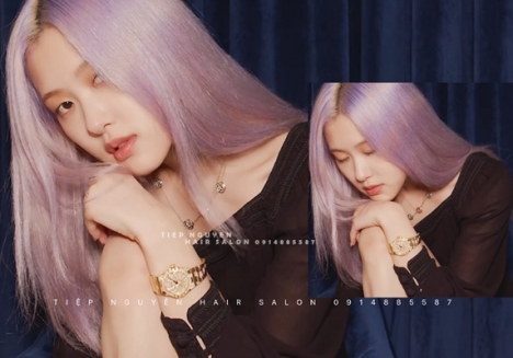 Tóc uốn sóng lơi ngang vai, học nghề tóc. - Tiệp Nguyễn Hair Salon