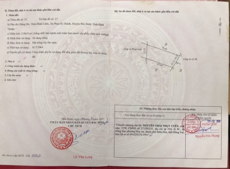 Chính chủ bán đất biển Bắc Bình, Bình Thuận