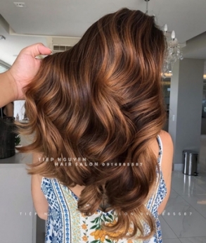 Xoăn sóng lơi tóc mái bay, tóc layer, học nghề tóc. - Tiệp Nguyễn Hair Salon