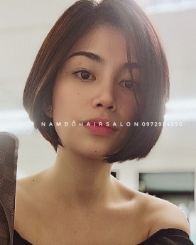 Uốn Cụp Tóc Ngắn Địa Chỉ Salon Làm Tóc Uy Tín Giá Rẻ Hoài Đức - Nam Đỗ Hair Salon